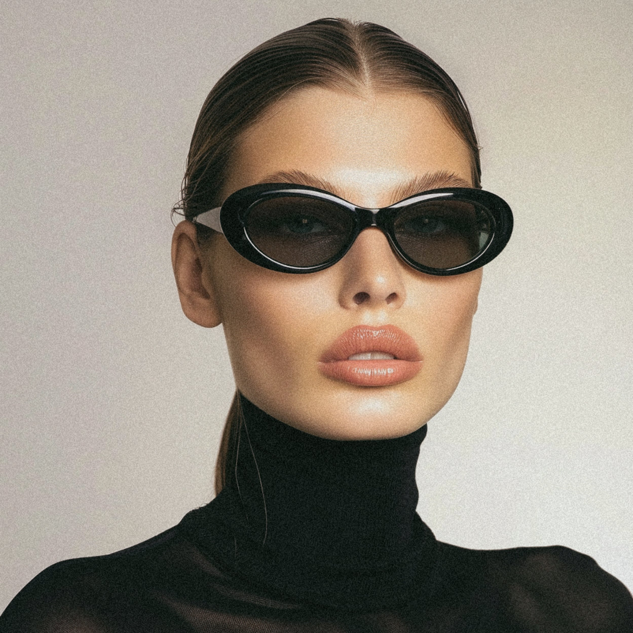 Oval Classics in Black - Women Sunglasses