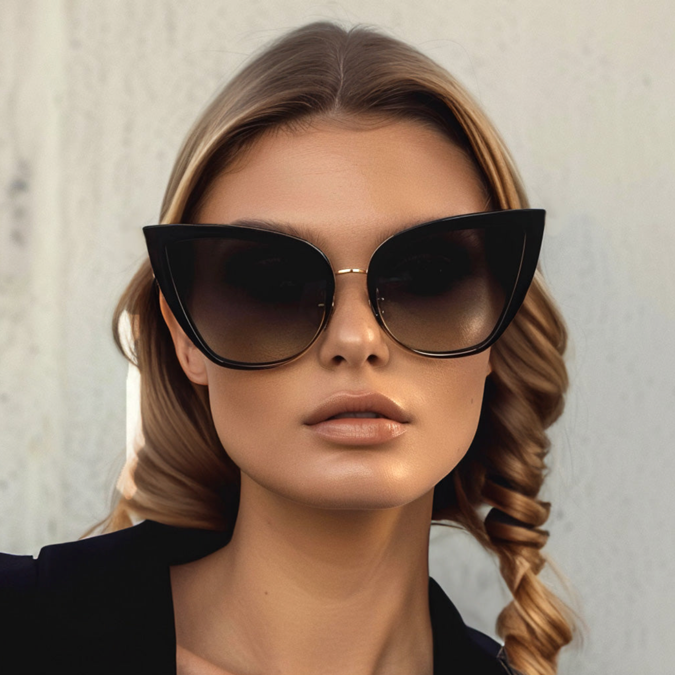 Oversized in Black - Modern Women Sunglasses | SS24 NK